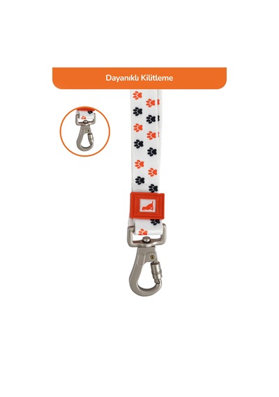 Köpekler İçin Dayanıklı Ve Güvenli, Desenli Gezdirme Tasması 25mm Pati