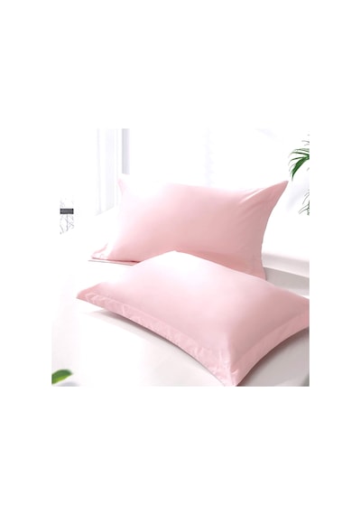 Maki Home Volanlı Süs Dikişli Açık Pembe 2 Adet 50x70 Yastık Kılıfı Acık Pembe