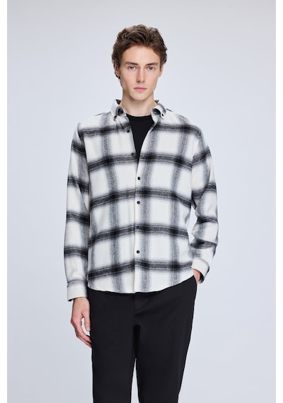 Hatemoğlu Siyah Slim Fit Kareli Düğmeli Yaka Uzun Kollu Pamuklu Gömlek 19151010024a 818 1964077 Siyah Hatemoğlu Siyah Slim Fit Kareli Düğmeli Yaka Uzun Kollu Pamuklu Gömlek 19151010024a 818 1964077 Siyah