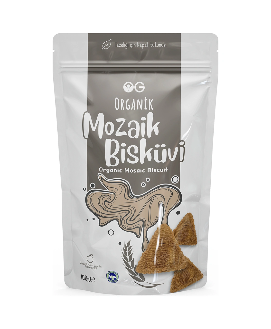 Organik Mozaik Bisküvi 100gr