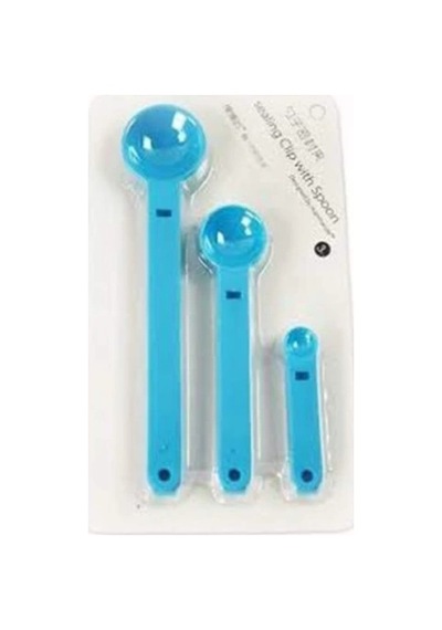 Ölçme Kaşıklı Poşet Klipsi 3'lü Paket Yeşil