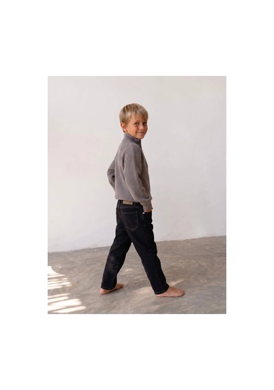 Poala Kids Selanık Yarım Fermuarlı Gri Sweat