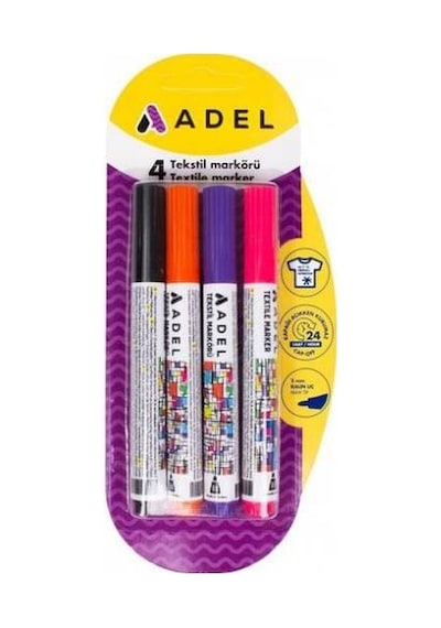 Adel Tekstil Markörü 4'Lü