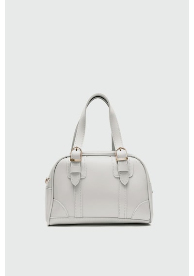Shule Bags Peggy Oval Çapraz Çanta Krem Krem