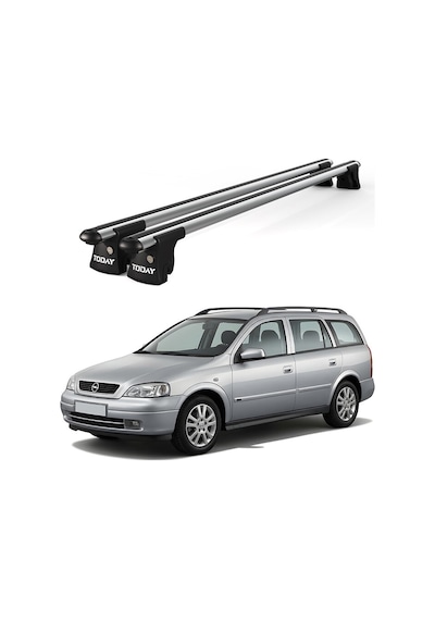 Trio-ı Opel Astra Kombi 1998-2009 Uyumlu Kilitli Ara Atkı 120cm Port Bagaj Tavan Barı