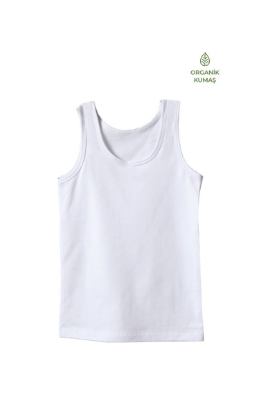 Blackspade Erkek Çocuk Organik Atlet 9400 - Beyaz