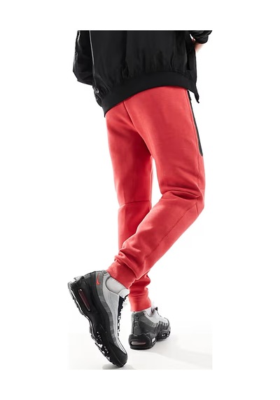 Nike Sportwear Tech Fleece Trousers Red Joggers Eşofman Altı Kırmızı Kırmızı