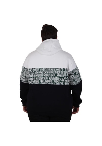 Starbattal Büyük Beden Kapüşonlu 3ip Sweat Transforming 25713 Ekru Ekru