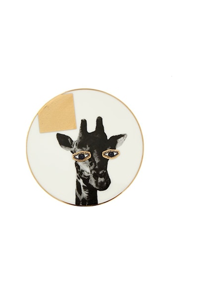 Porland Wild Life Giraffe Bardak Altlığı 10 CM 04Alm006620 Çok Renkli