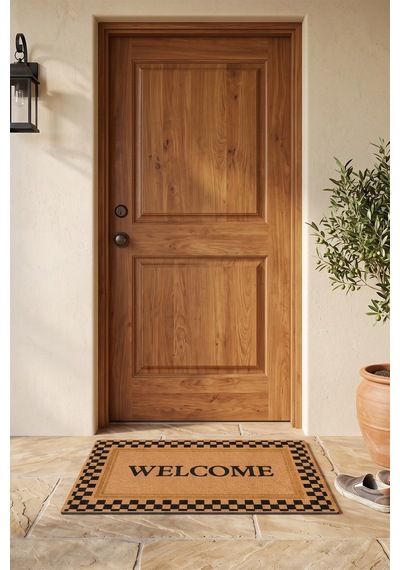 Villadia Home Textile Kapı Önü Paspası Kaymaz Taban Dekoratif Paspas Ev Giriş Antre İç Ve Dış Mekan Paspası 45x70 Cm 20ypycoco