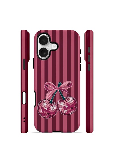 Velvoria Valestra Disco Cherry Stripe Apple Apple iPhone Uyumlu 16 Plus Darbe Korumalı Kılıf Valestra Select - Disco Cherry Stripe Velvoria Valestra Disco Cherry Stripe Apple Apple iPhone Uyumlu 16 Plus Darbe Korumalı Kılıf Valestra Select - Disco Cherry Stripe