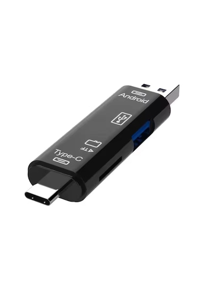 Type C 3 İn 1 Otg Smart Card Reader