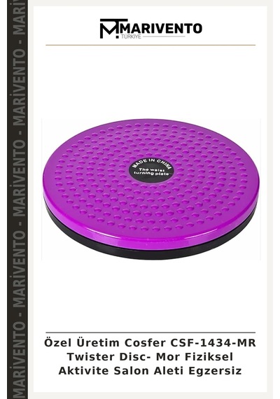 Özel Üretim Cosfer Csf-1434-mr Twister Disc- Mor Fiziksel Aktivite Salon Aleti Egzersiz