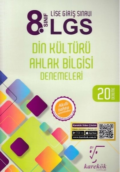 8.Sınıf LGS Din Kültürü ve Atatürkçülük 20 Deneme- Karekök Eğitim Yayın