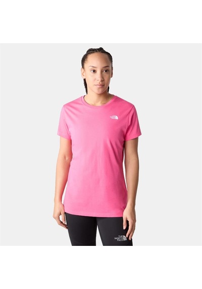 The North Face W S/s Simple Dome Tee Kadın Tişört Nf0a4t1an161-x Pembe