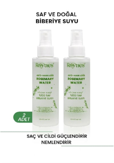 Royues Dökülme Karşıtı Ve Saç Uzatma Etkili Biberiye Suyu 2 x 150 ML