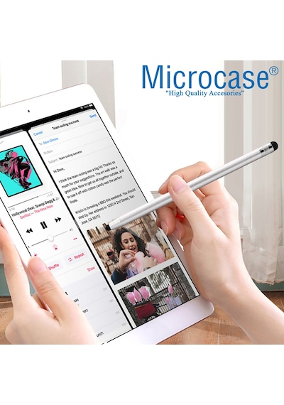 Telefon Tablet Apple Uyumlu iPad 2in1 Stylus Pen Dokunmatik Kalem - AL3460