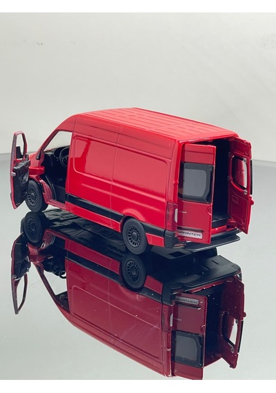 1.36 Ölçek Sprinter 318 Cd Metal 12 Cm Model Oyuncak Araba - Kırmızı
