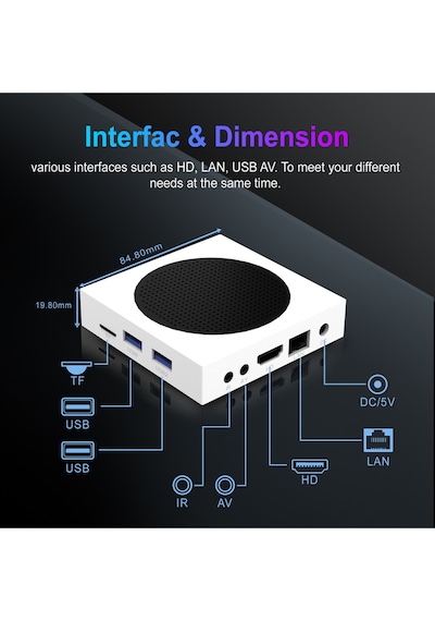 8k Ultra Hd Android 14 Tv Box - 4gb 64gb - Çift Bant Wi-fi 6 Smar