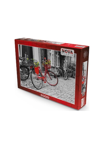 Nova 1000 Parça Kırmızı Bisiklet Puzzle - Slidezero