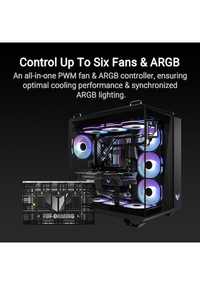 Tuf Gaming Argb Pwm Fan Hub Çok Renkli