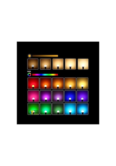 Winnboss Uzaktan Kumandalı 6500k 9w Rgb Led Ampul Beyaz Işık, Standart, Yk-270013, Çok Renkli, Kadın Diğer