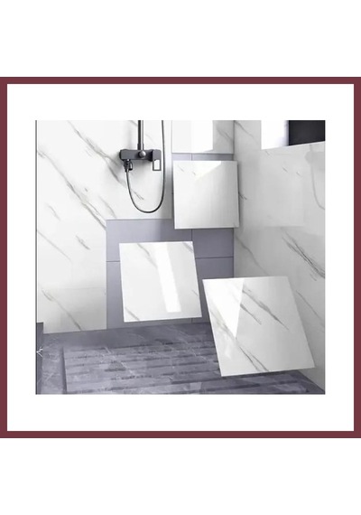 Storeşahin Yapışkanlı Beyaz Mermer Desenli Sticker 30x30 Cm Shn0720