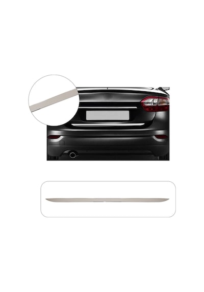 Renault Fluence Uyumlu 2010-2016 Krom Bagaj Alt Çıtası Paslanmaz Çelik