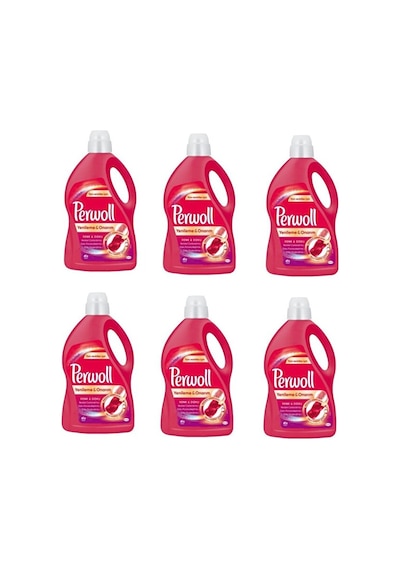 Perwoll Hassas Bakım Sıvı Çamaşır Deterjanı Renkli Yenileme 6 X 2 2950 ML