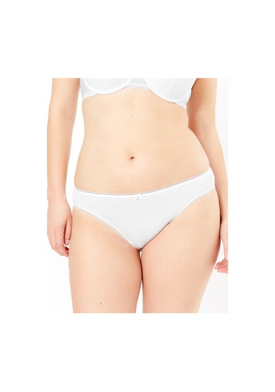 Marks & Spencer 5'li Cotton Lycra High Leg Külot Seti Beyaz