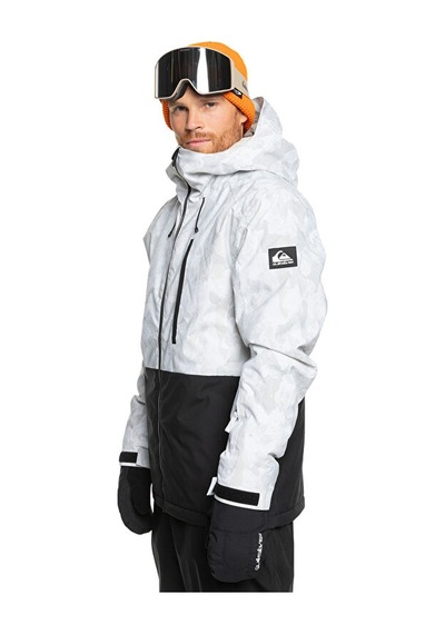 Quiksilver Mission Printed Block Erkek Kayak Montu Eqytj03478-nature-zoom-bırch Beyaz