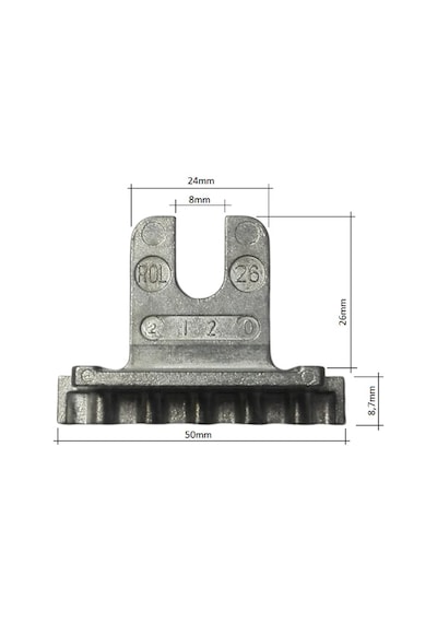 Roto Pencere Kolu Dişli U Sürgüsü 26 Mm