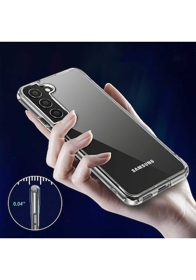 Zore Galaxy Uyumlu S22 Plus Kılıf Forst Kapak - Renksiz Renksiz