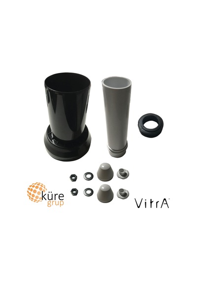 VitrA Gömme Rezervuar Düz Boru Seti 437580yp Siyah