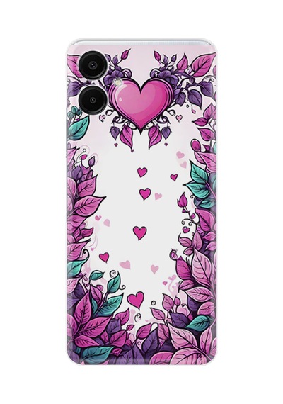 Samsung Galaxy Uyumlu - A06 Kılıf Boutique Baskılı Resimli Kalpler Pcode -009