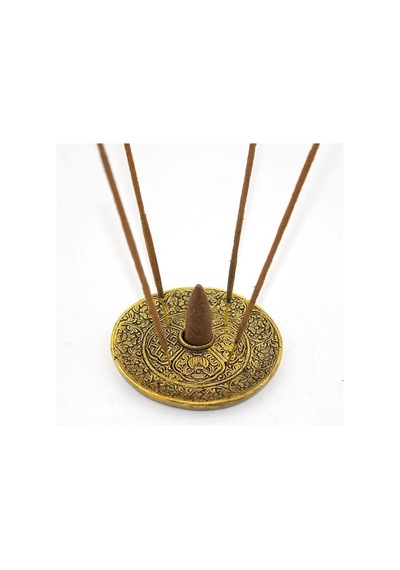 Metal Yuvarlak Tütsülük Tütsülük Buhurdanlık 9 Cm