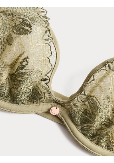 Marks & Spencer Rosie Nakış Detaylı Destekli Sütyen T81006848D Yeşil
