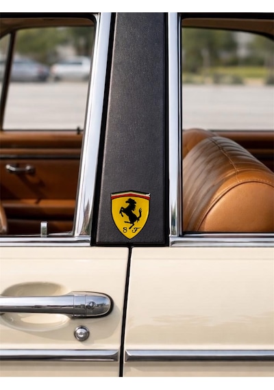 Ferrari Damla Sticker Etiket Etiketçilere Özel 3d Damla Silikon Ferrari Damla 2adet 3,5x3,5 Cm Çok Renkli