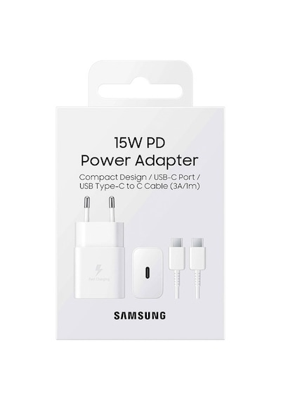 Samsung Uyumlu EP T1510X Type-C 15 W Hızlı Şarj Aleti Beyaz Samsung Uyumlu EP T1510X Type-C 15 W Hızlı Şarj Aleti Beyaz