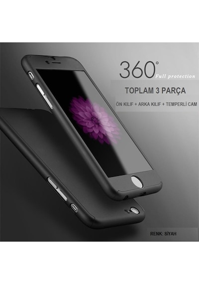 Apple Uyumlu iPhone 8 Plus Kilif 360° Derece Tam Koruma / 3 Parça 223489908 - Renk Seçiniz / Gold