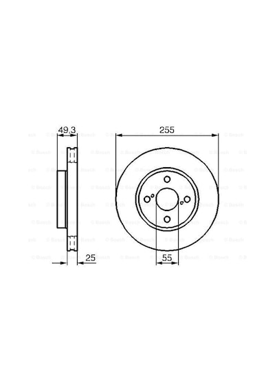 Toyota Corolla Uyumlu 1.4 2001-2007 Bosch Ön Disk 2 Adet
