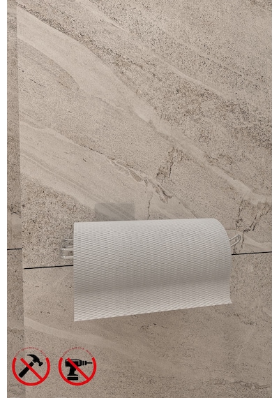 Güçlü Yapışkanlı Modern Tasarım Solo Havluluk- Solo Kağıt Havlu Krom