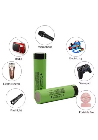 Ncr18650b 3.7 V 3400 Mah 18650 Düz Kafalı Şarj Edilebilir Pil 4 Adet Yeni Ve