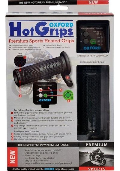 Oxford Motosiklet Hotgrips Premium Sports Elcik Isitma Of692