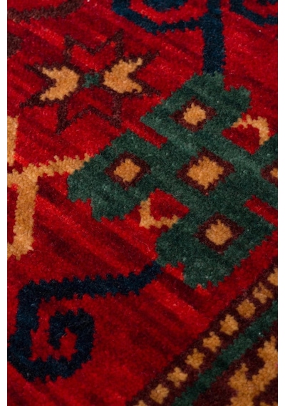 Hoom Rugs Cadis Kdm 04 Red Vintage El Emeği Yüksek Kara Tezgah Halısı Kırmızı