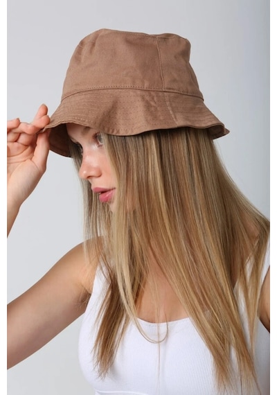 Pamuk Bucket Şapka Rş-110 Vizon Vizon