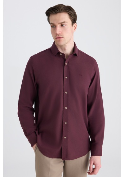 D'S Damat Ds Damat Comfort Bordo Gabardin Gömlek 5hc02kx03327m B01