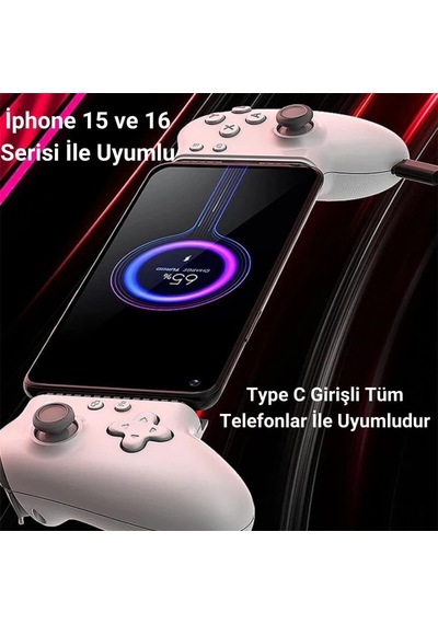 10000hz 36w Şarjlı Type-c Girişli Oyun Kolu Gamepad Telefon Oyun Konsolu Gamepad Joystick Tutucu Konsol