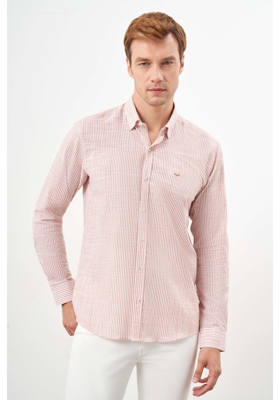 Morven Erkek Turuncu Pamuk Çizgili-panolu İtalyan Yaka Slim Fit Gömlek 25ms004020451 Turuncu Turuncu Morven Erkek Turuncu Pamuk Çizgili-panolu İtalyan Yaka Slim Fit Gömlek 25ms004020451 Turuncu Turuncu