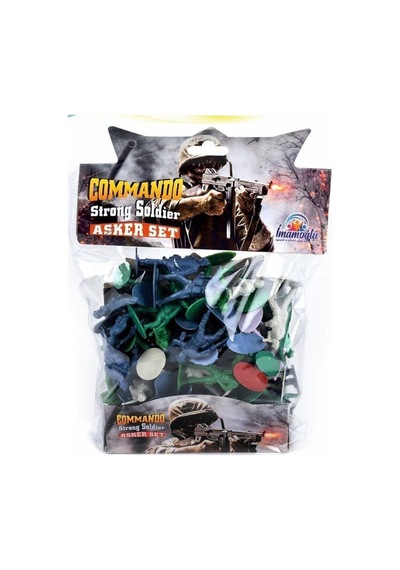 40 Adet Komando Asker Seti Mini Çoklu Savaş Seti Yükseklik 5.5 CM
